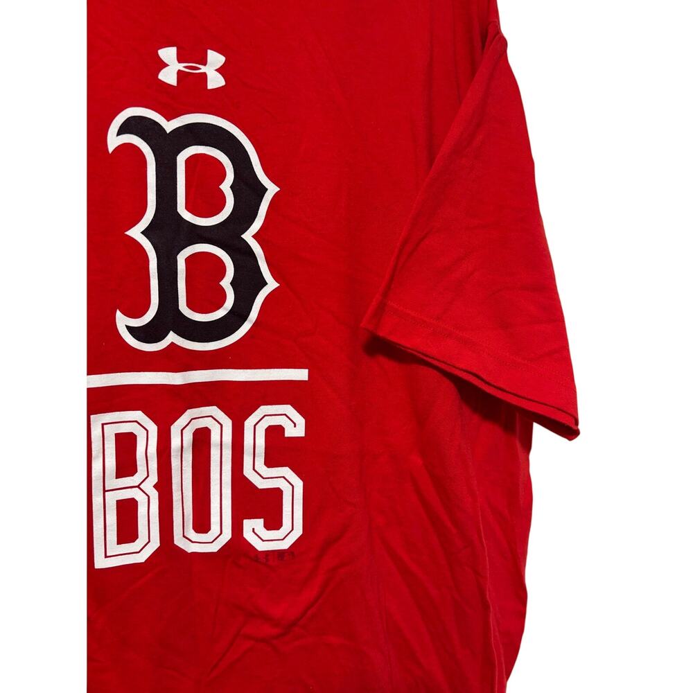 Under Armour Boston Red Sox MLB HeatGear Red Graphic T-Shirt Men’s XL Fanatics - Picture 6 of 8